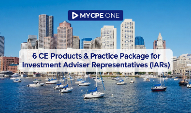 6 CE Products & Practice Package for Investment Adviser Representatives (IARs)