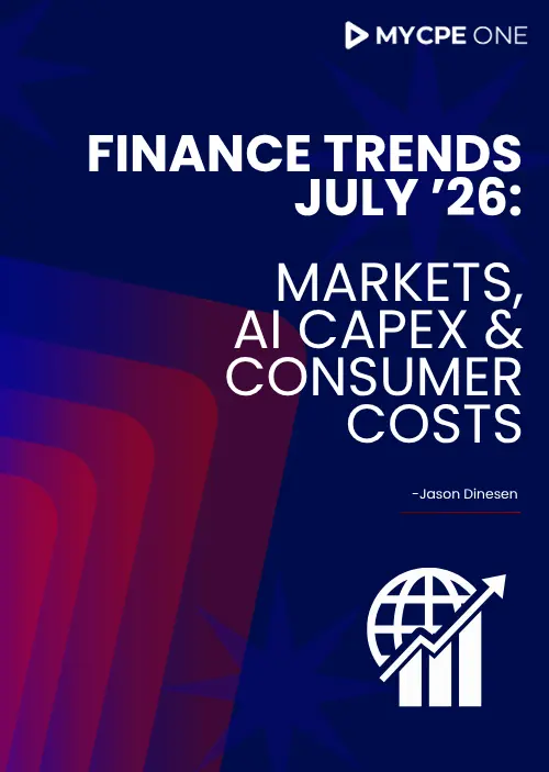 Finance Trends July ’26: Markets, AI Capex & Consumer Costs