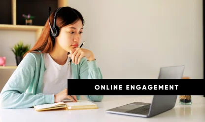 Online Learning Engagement Strategies and Transfer