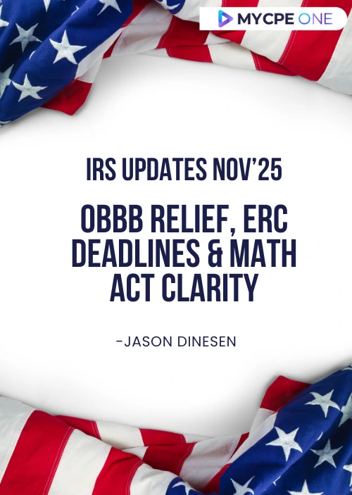IRS Updates Nov'25