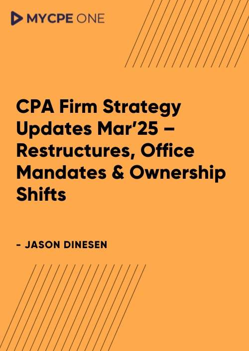 CPA Firm Strategy & Growth Insights Mar 2025