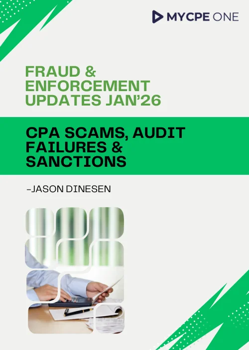 Fraud & Enforcement Risks for CPAs