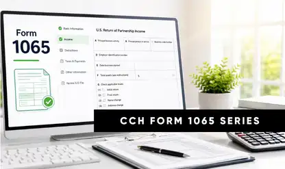 Form 1065 Page 1: Income, Deductions, Taxes & Payments with CCH