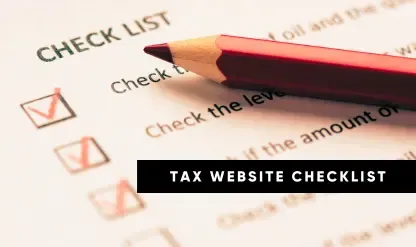 Tax Season Website Checklist for CPA Firms