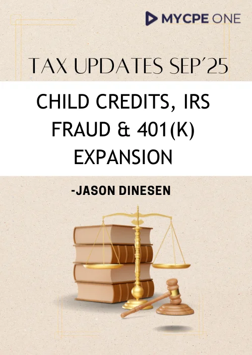 Tax Compliance & Credit Updates