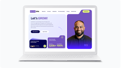 Local CPA firm website