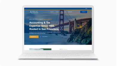 Local CPA firm website